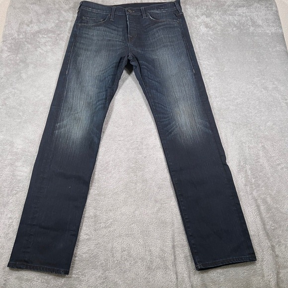 True Religion Rocco Jeans Slim Fit Dark Wash Denim Mens Size 34 (Fits 36x33) USA - Picture 1 of 10